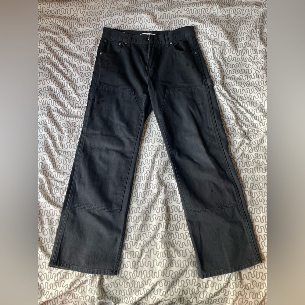 Men’s Pacsun Black Wash Baggy Carpenter Jeans